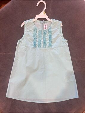 Simonetta Girls Short Dress light blue Size 3T Cotton Italy